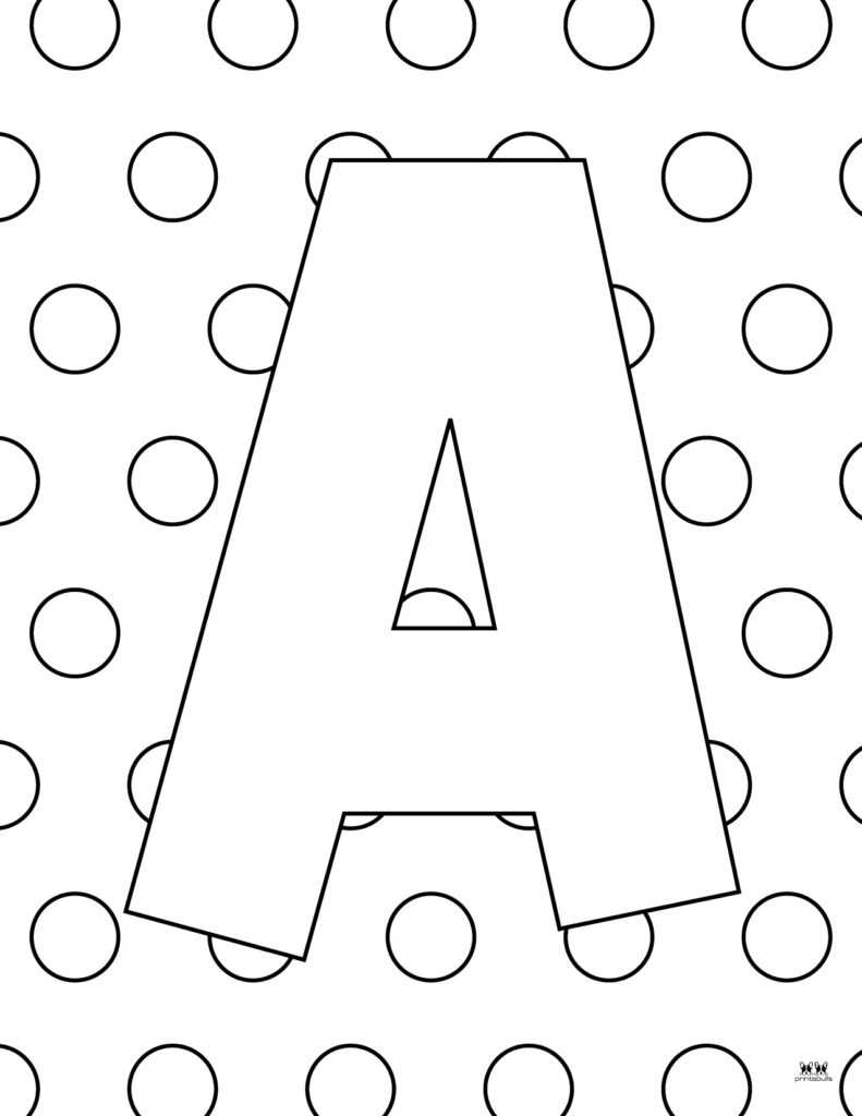 coloring page of letter a coloring page of letter a
