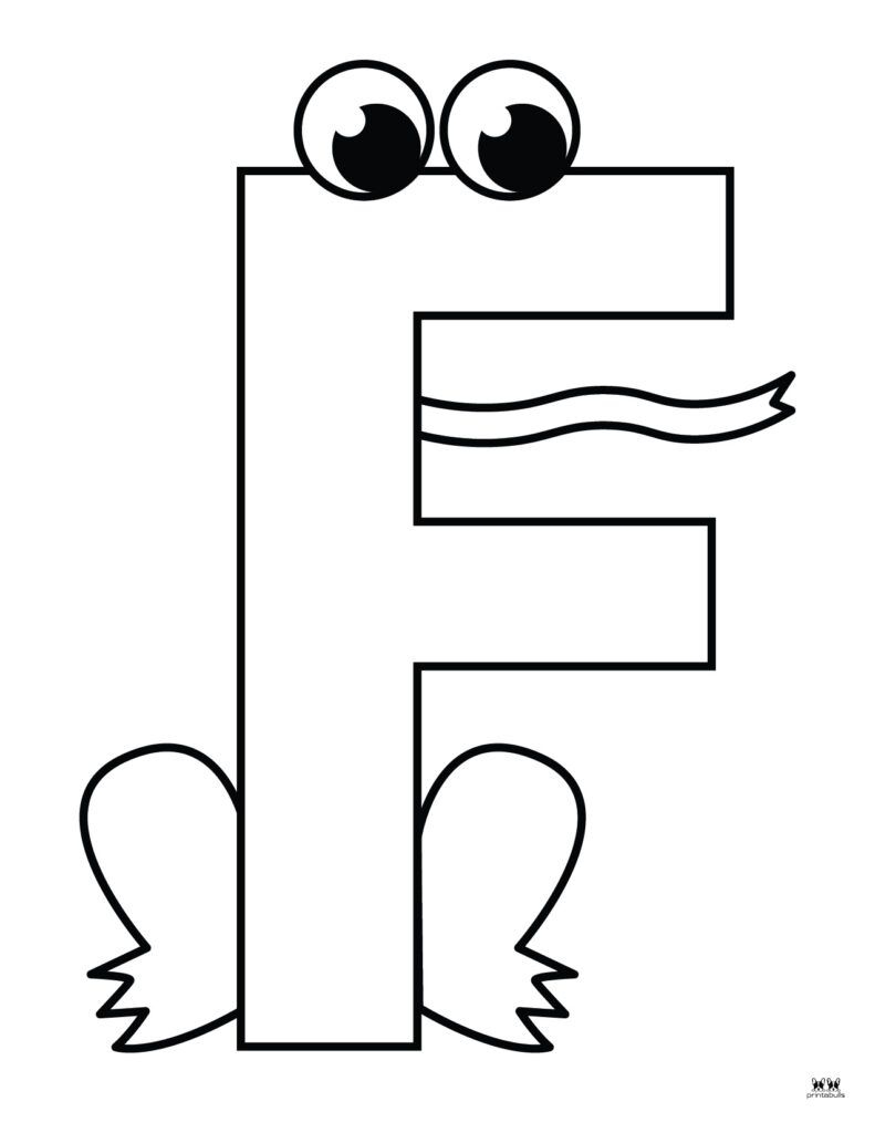 Letter F Coloring Pages 15 FREE Pages Printabulls Worksheets Library