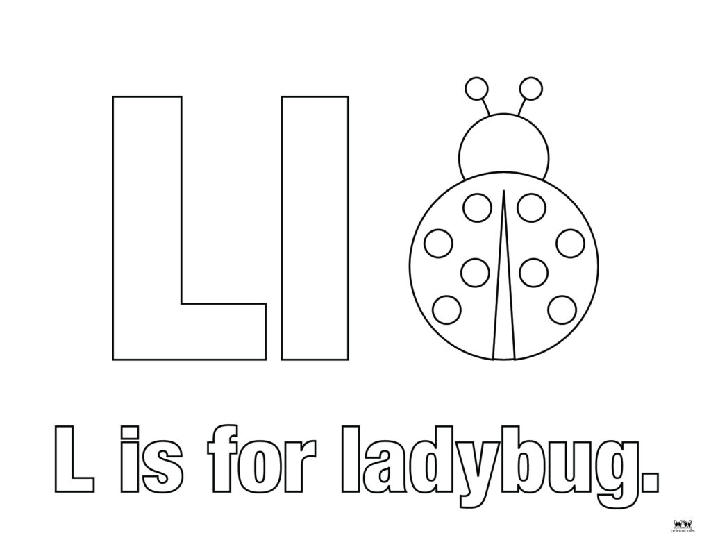 Letter L Coloring Pages 15 FREE Pages Printabulls