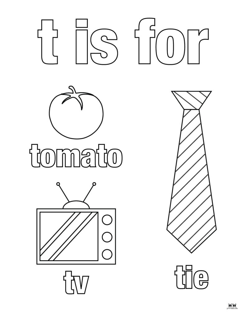 Letter T Coloring Pages 15 FREE Pages Printabulls Letter T Coloring Pages 15 FREE Pages Printabulls