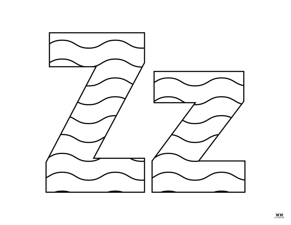 Letter Z Coloring Pages 15 FREE Pages Printabulls Letter Z Coloring Pages 15 FREE Pages Printabulls