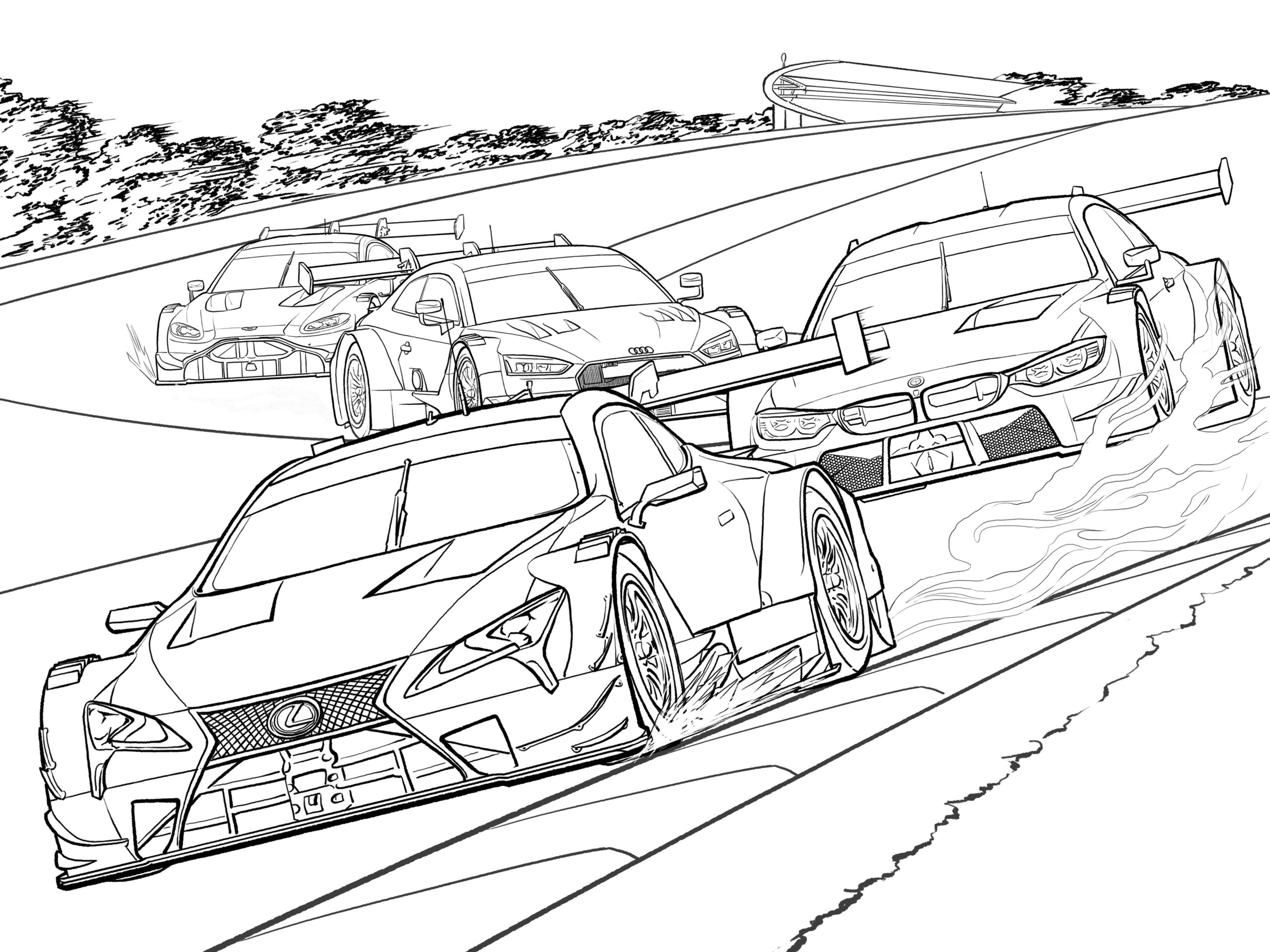 Lexus Colouring Design Your Own LC 500 Racing Car Lexus UK Magazine
