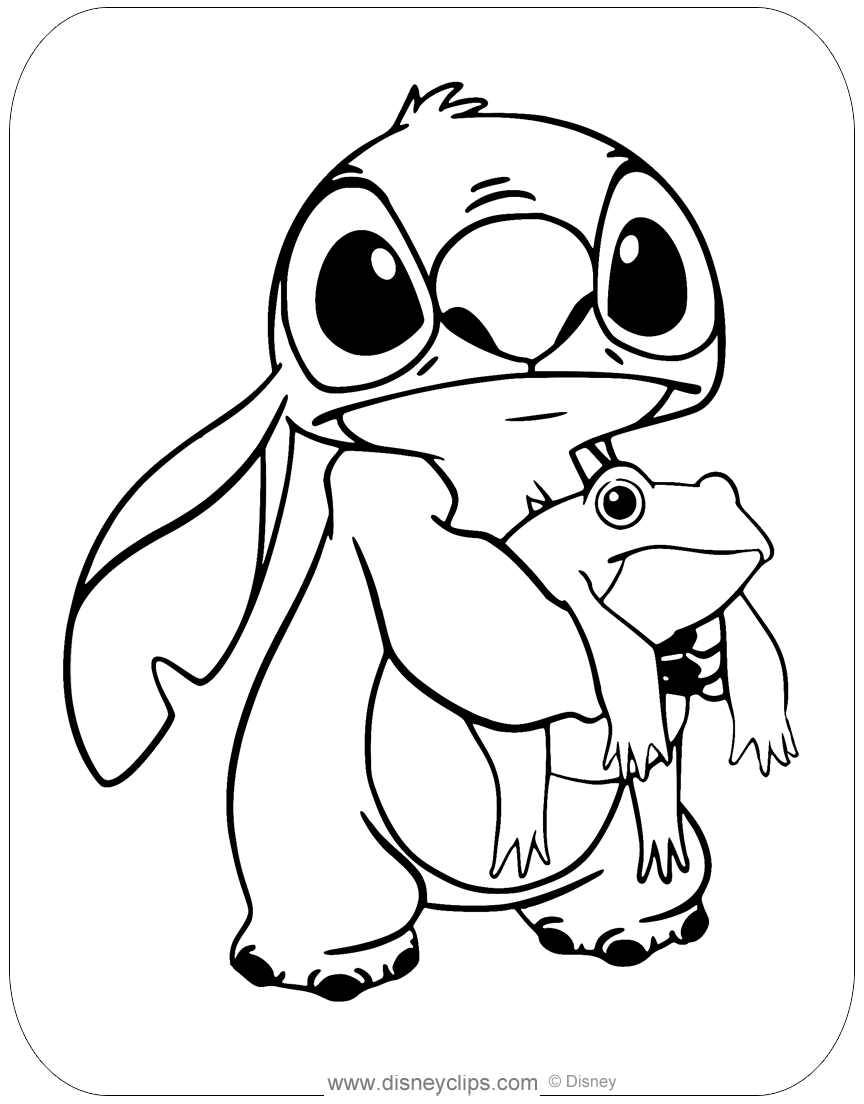 stitch coloring pages free stitch coloring pages free