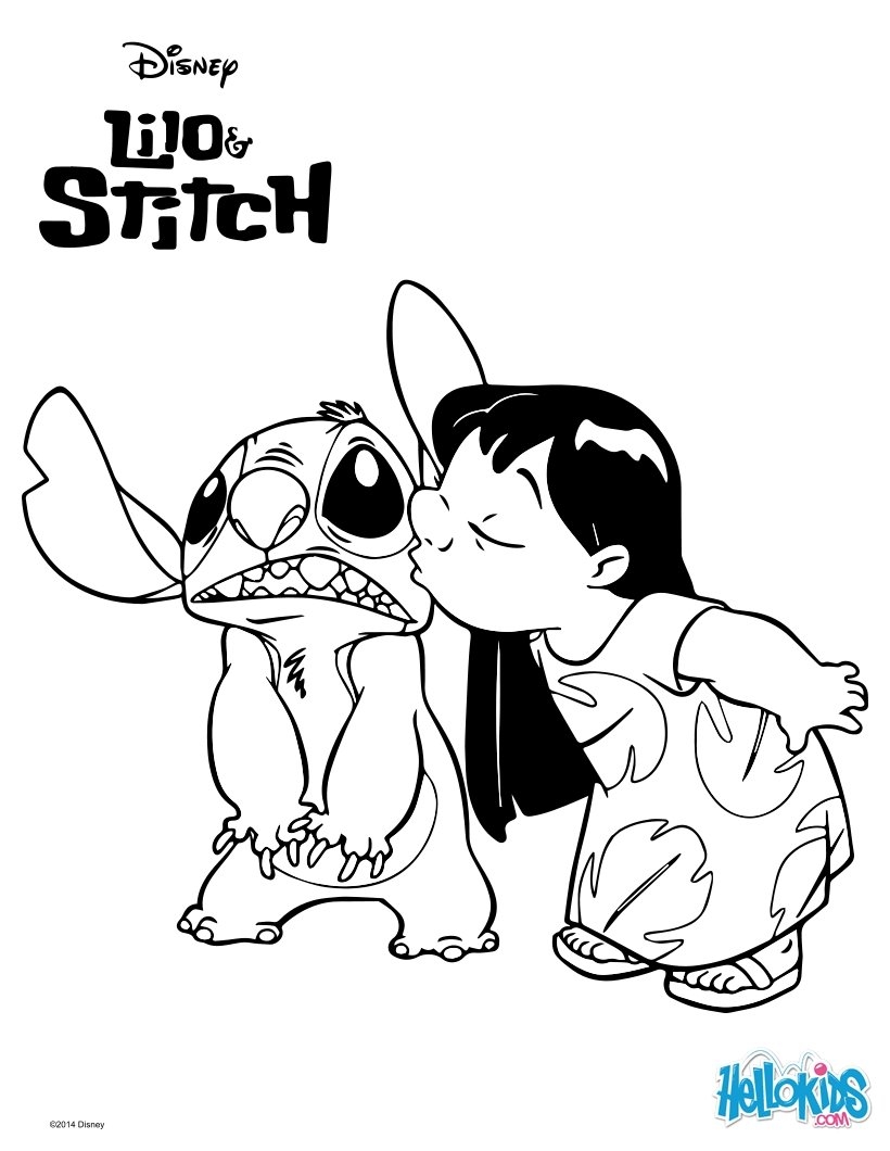 lilo and stitch coloring pages free