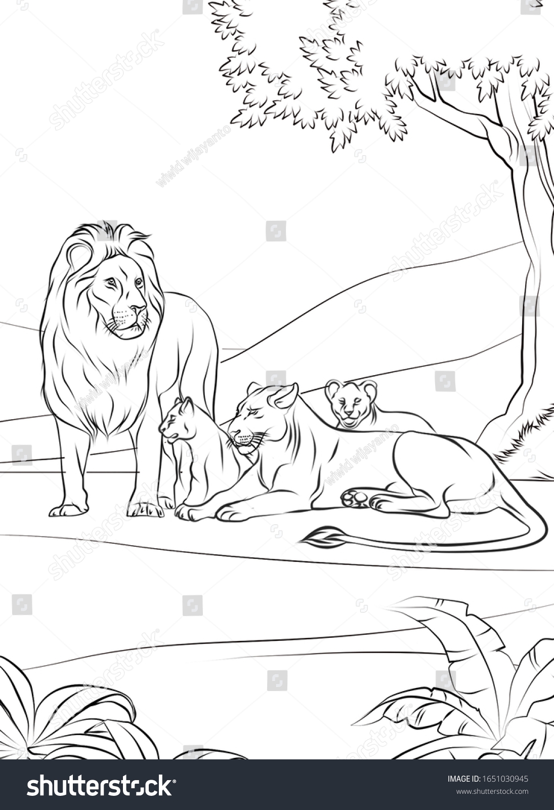 Lion Realistic Animal Coloring Pages Adults Stock Illustration 1651030945 Shutterstock Lion Realistic Animal Coloring Pages Adults Stock Illustration 1651030945 Shutterstock