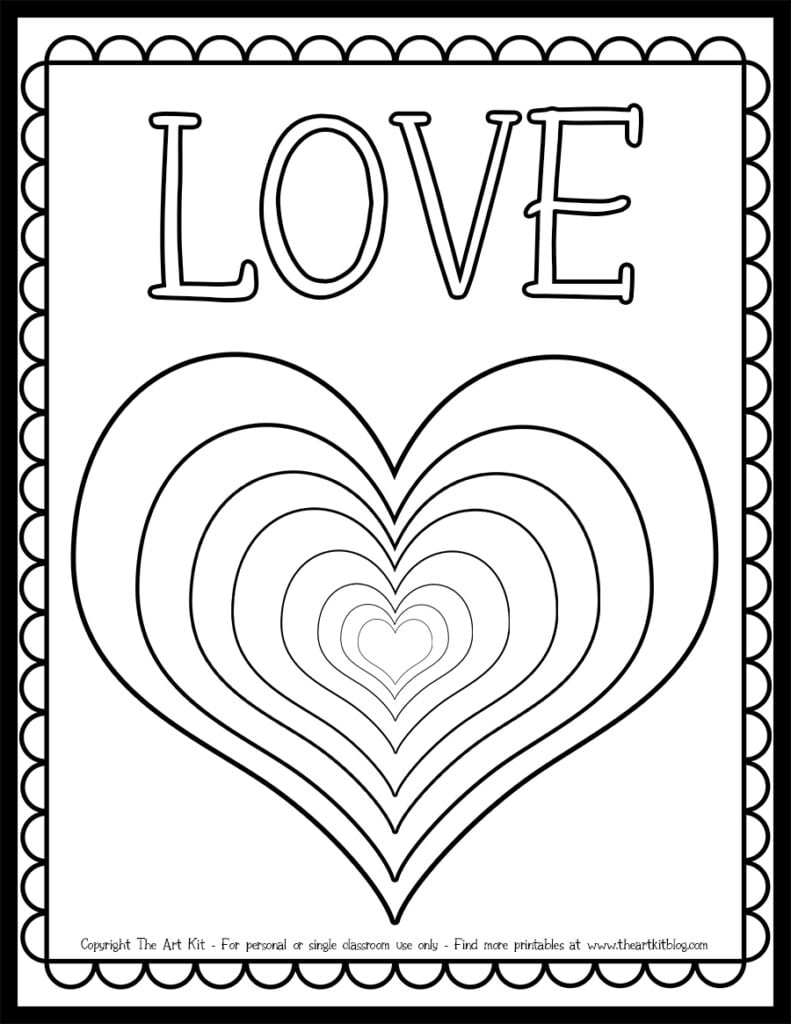 heart coloring sheets printable heart coloring sheets printable