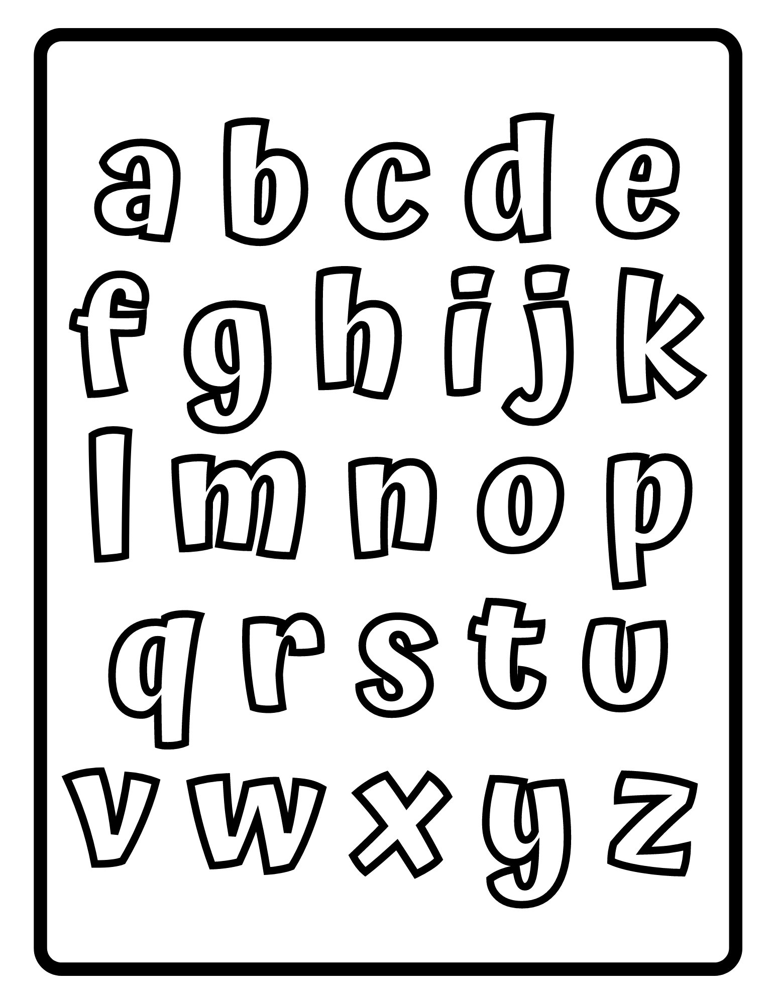 Lowercase Alphabet Letters ABC Alphabet Coloring Pages For Kids And Toddlers 27 PDF Printable Pages Etsy