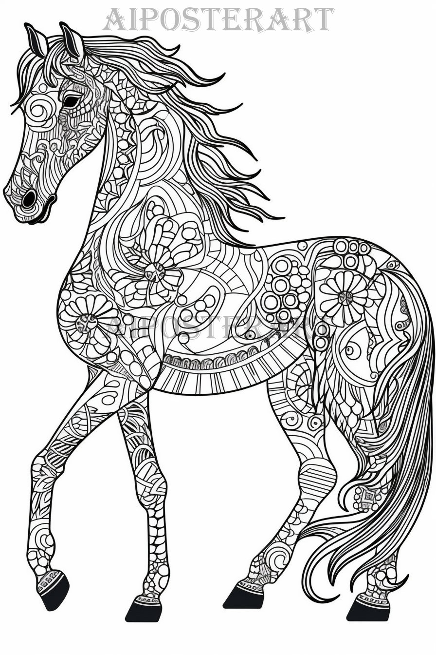 Mandala Horse Coloring Page For Adults Printable Coloring Sheet Patterned Horse Coloring Image High Res 5376x8064 Detailed Horse Etsy Mandala Horse Coloring Page For Adults Printable Coloring Sheet Patterned Horse Coloring Image High Res 5376x8064 Detailed Horse Etsy