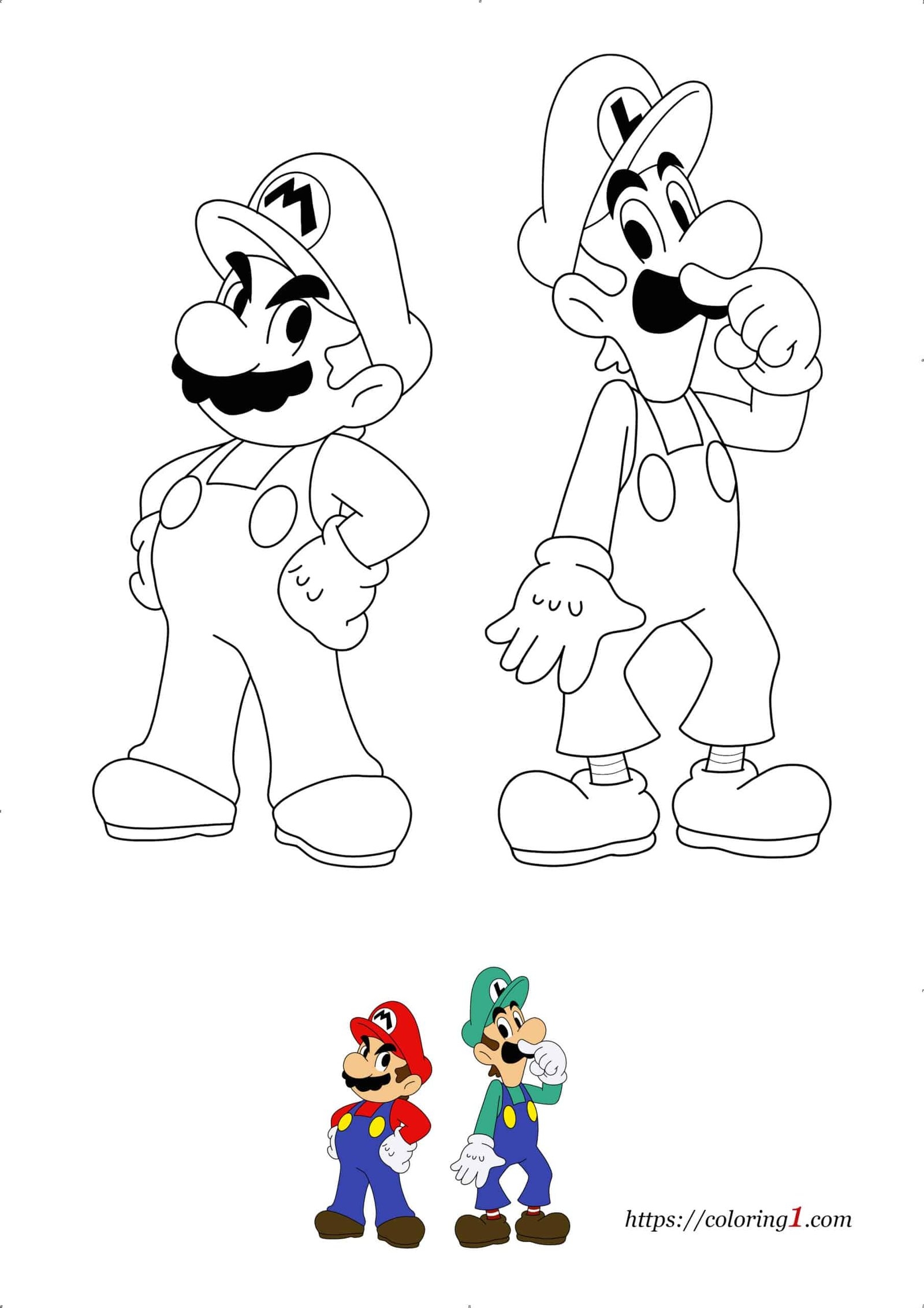 Mario And Luigi Printables Mario And Luigi Printables