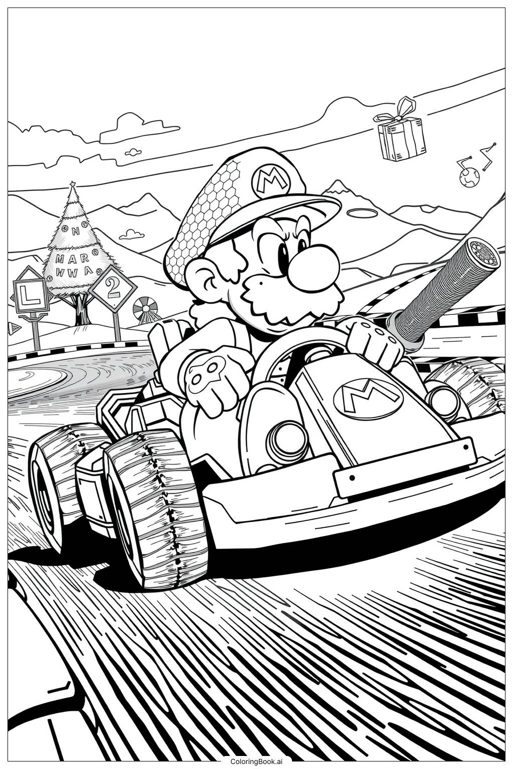 mario kart color pages mario kart color pages