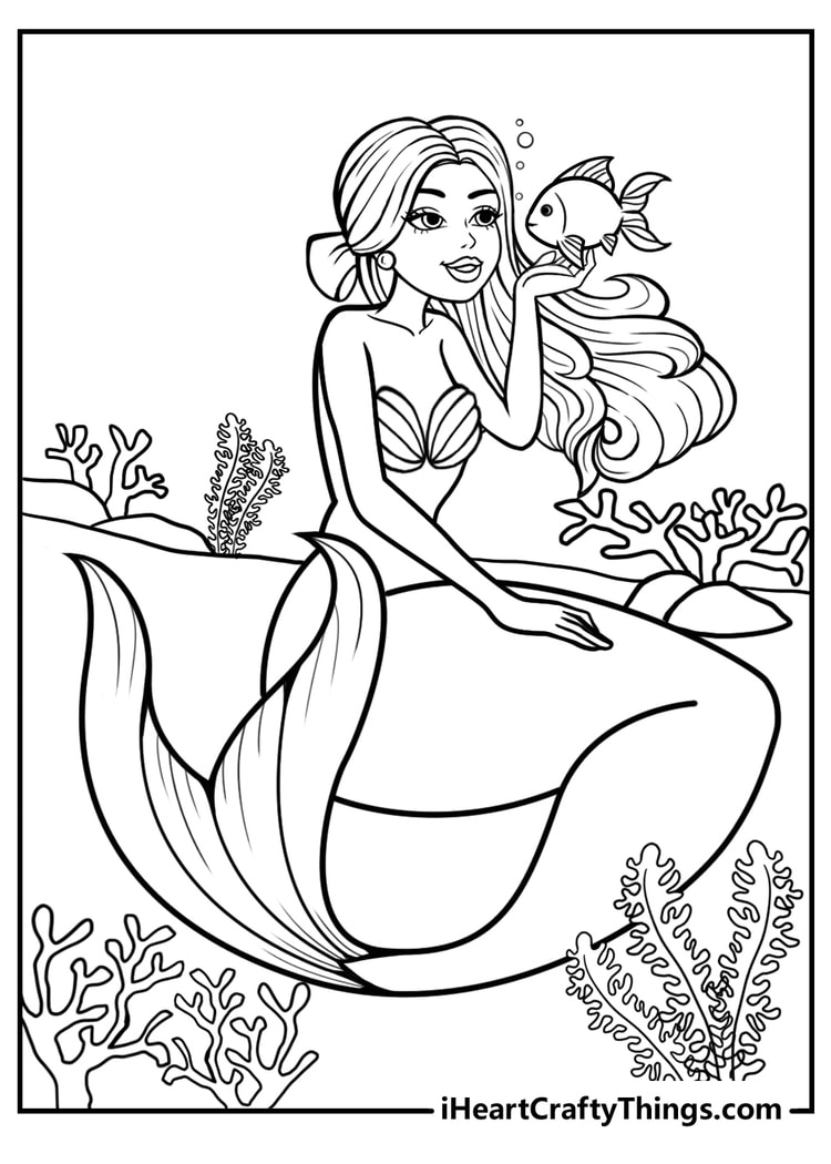 Mermaid Coloring Pages 100 Free Printables Worksheets Library Mermaid Coloring Pages 100 Free Printables Worksheets Library