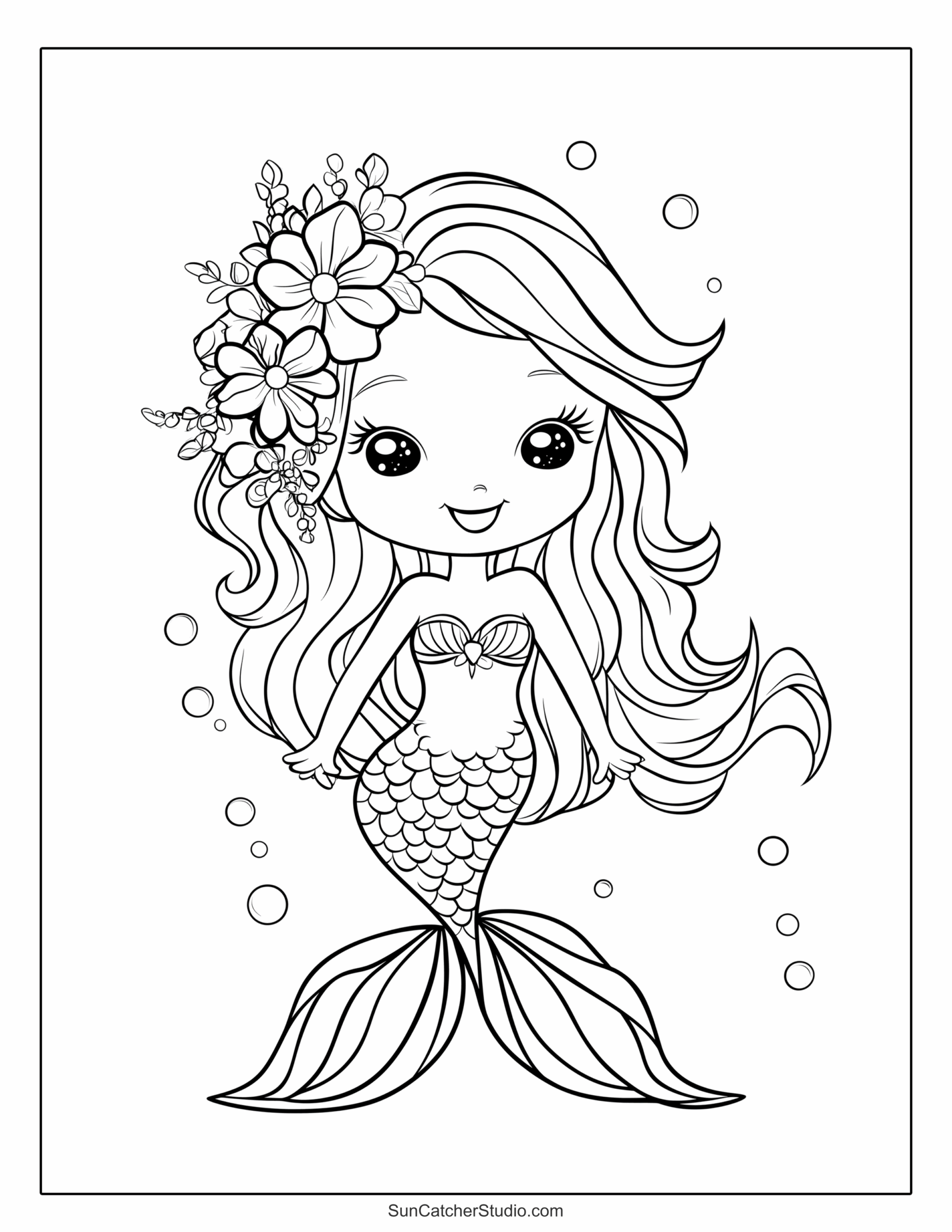 Mermaid Coloring Pages And Coloring Sheets Free Printables Monograms Design Tools Patterns DIY Projects