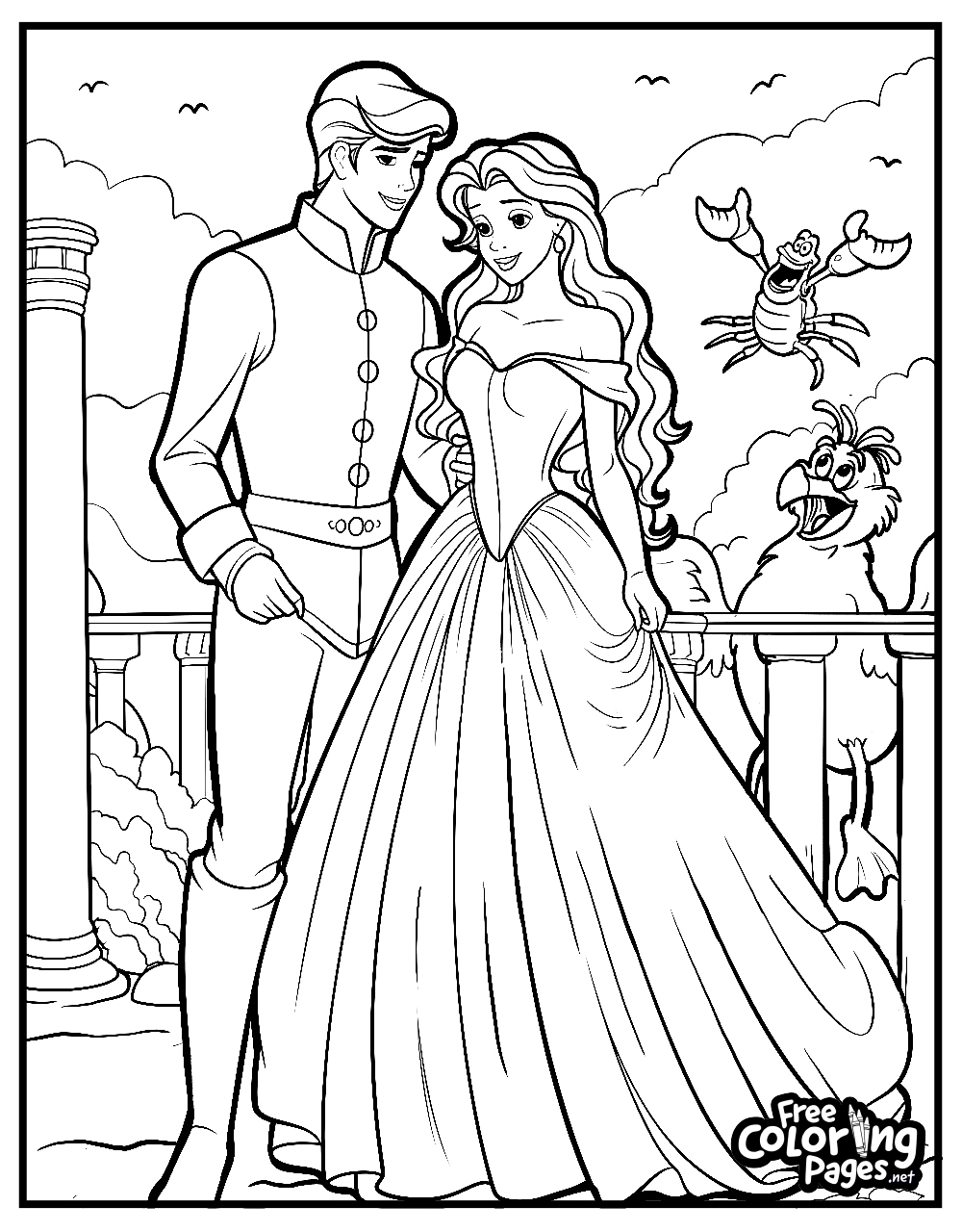 Mermaid Coloring Pages Ariel Coloring Pages FreeColoringPages Mermaid Coloring Pages Ariel Coloring Pages FreeColoringPages