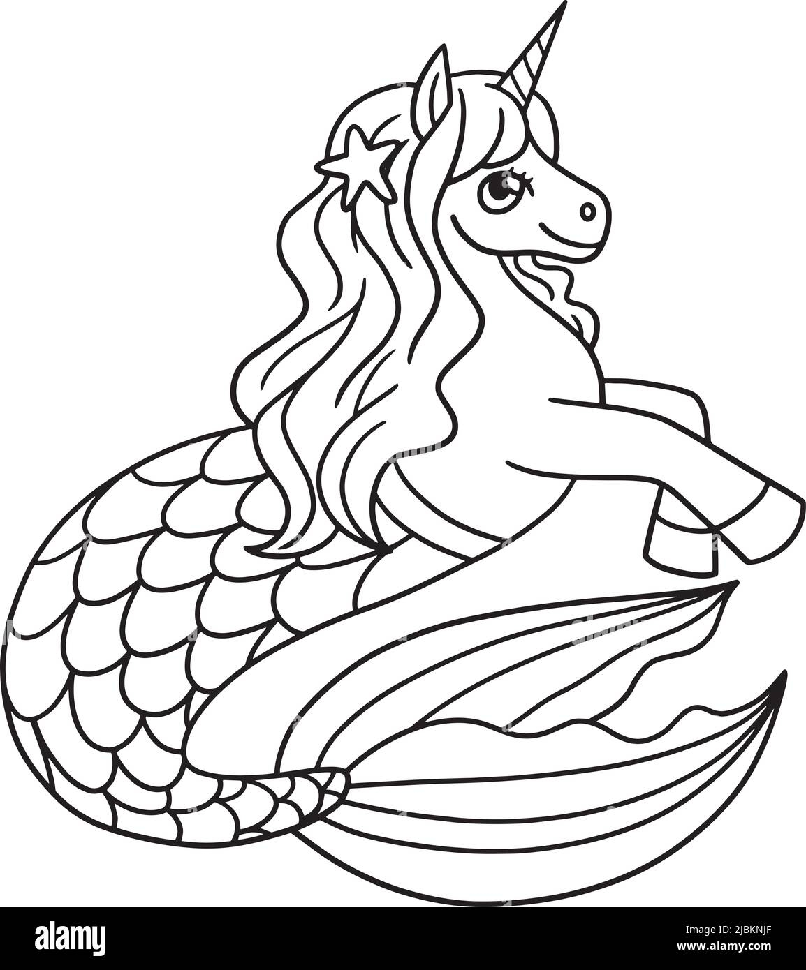 Mermaid Unicorn Isolated Coloring Page For Kids Stock Vector Image Art Alamy Mermaid Unicorn Isolated Coloring Page For Kids Stock Vector Image Art Alamy