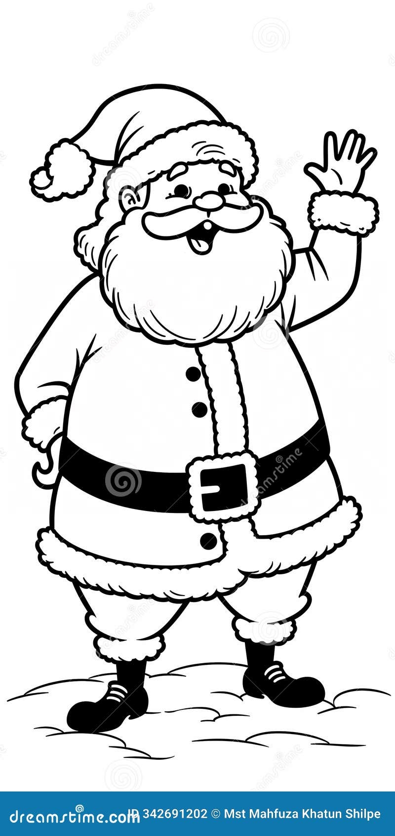 Merry Santa Claus Coloring Page Vector Graphic Stock Illustration Illustration Of Kids Crafts 342691202 Merry Santa Claus Coloring Page Vector Graphic Stock Illustration Illustration Of Kids Crafts 342691202