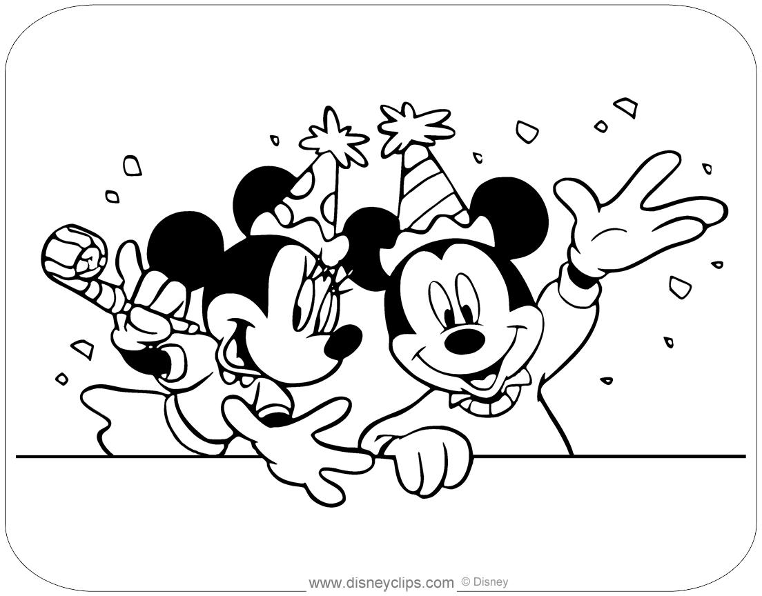 Mickey And Minnie Mouse Coloring Pages 2 Disneyclips Mickey And Minnie Mouse Coloring Pages 2 Disneyclips