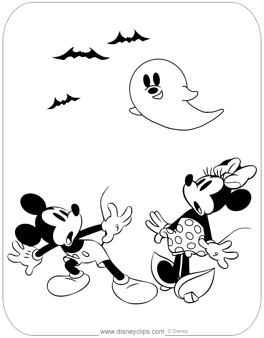 halloween minnie mouse coloring pages halloween minnie mouse coloring pages