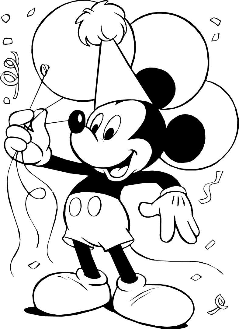 Mickey Mouse Coloring Pages Printable Coloring Pages Worksheets Library