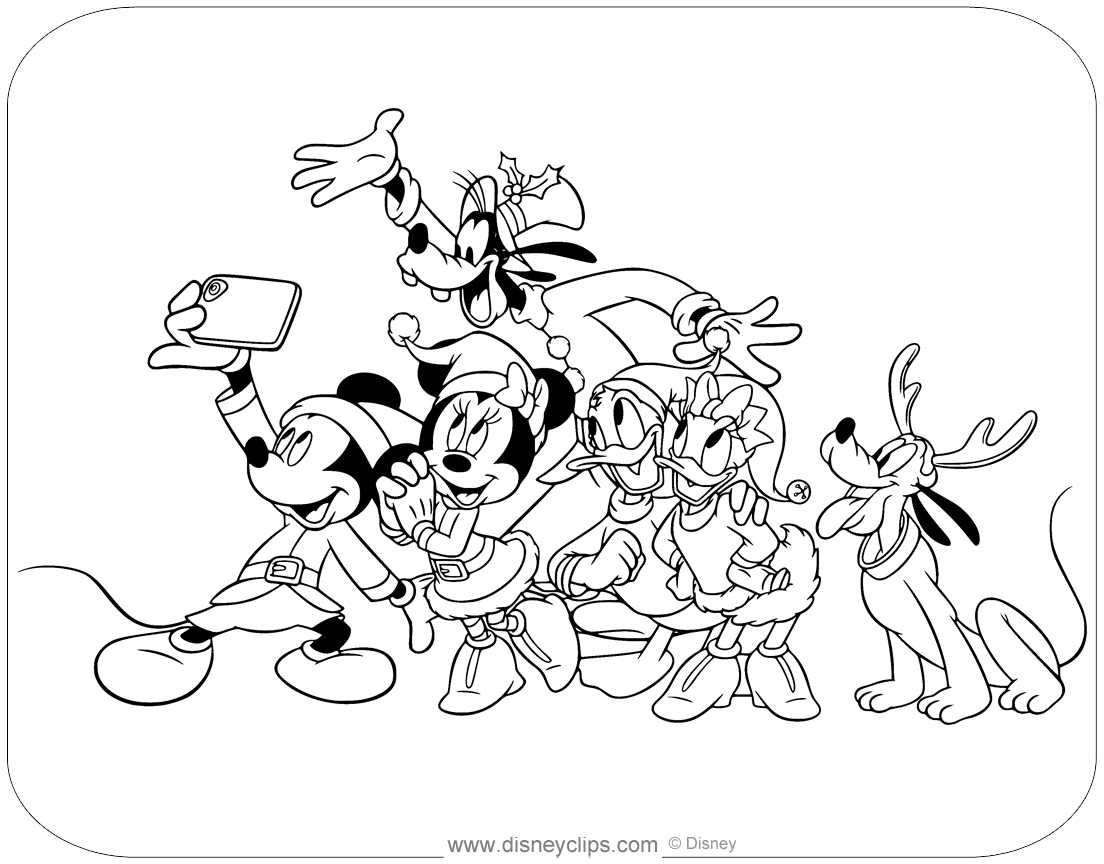 Mickey Mouse Friends Christmas Coloring Pages Disneyclips Mickey Mouse Friends Christmas Coloring Pages Disneyclips