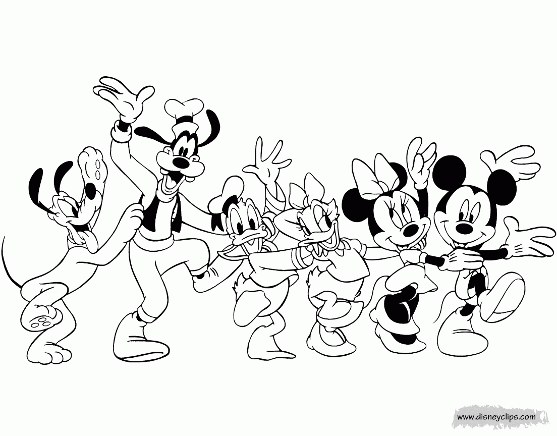 mickey mouse friends coloring pages mickey mouse friends coloring pages
