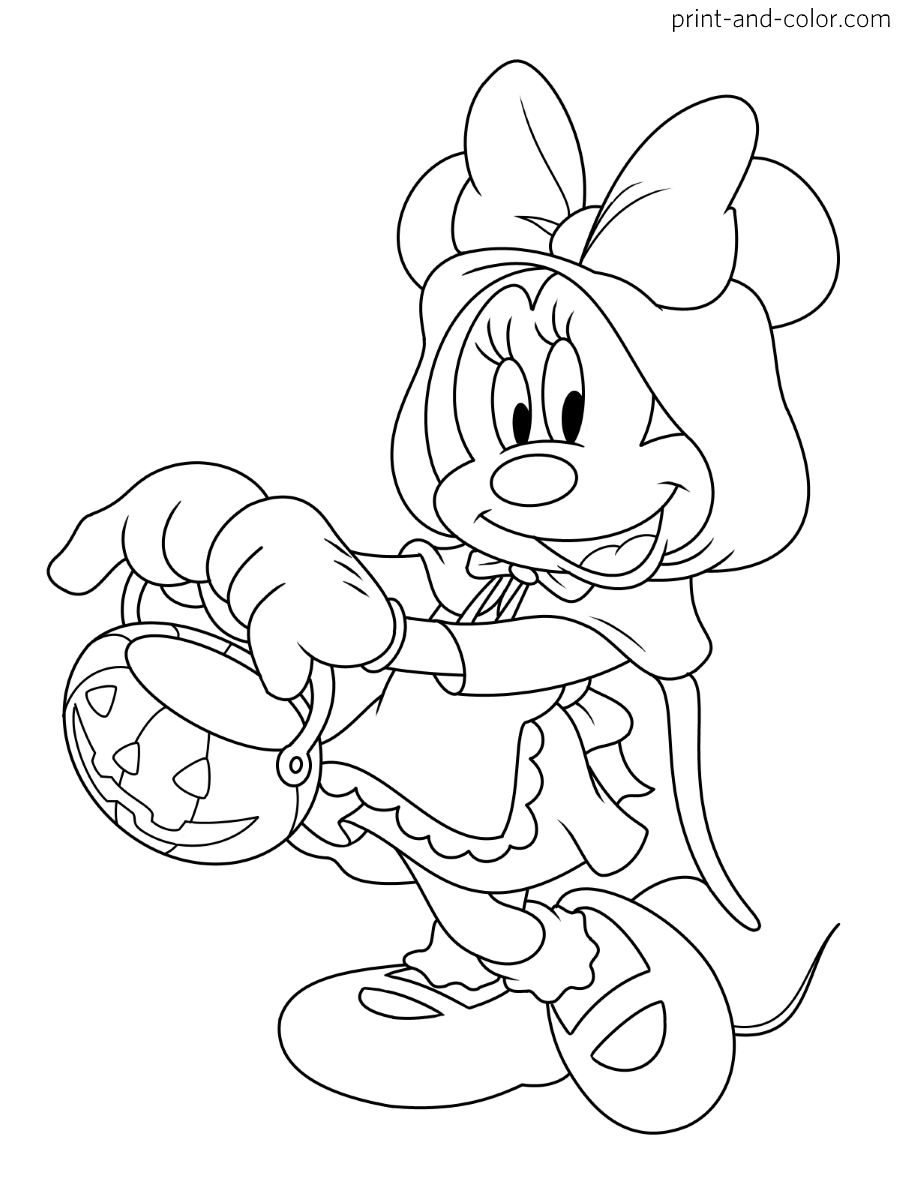 Mickey Mouse Halloween Coloring Pages Print And Color Mickey Mouse Halloween Coloring Pages Print And Color