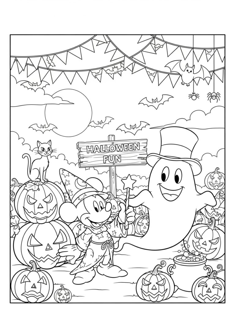 mickey mouse halloween coloring pages mickey mouse halloween coloring pages