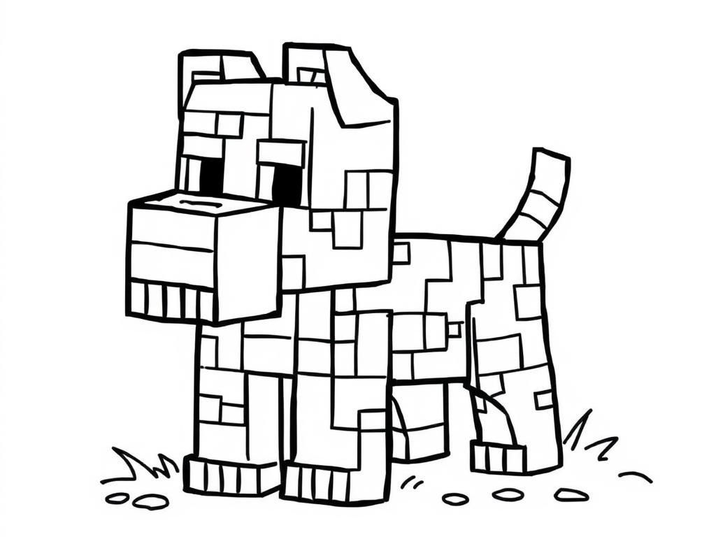 Minecraft Dog Coloring Page Free Printable Coloring Page Minecraft Dog Coloring Page Free Printable Coloring Page