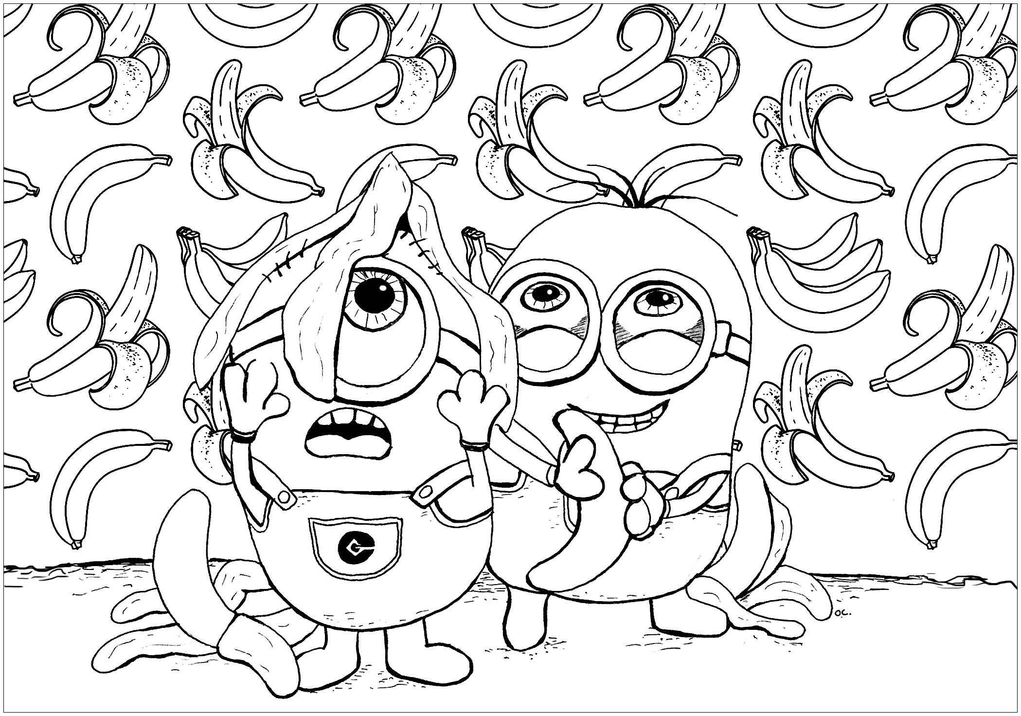 Minion Minions Coloring Pages Minion Minions Coloring Pages