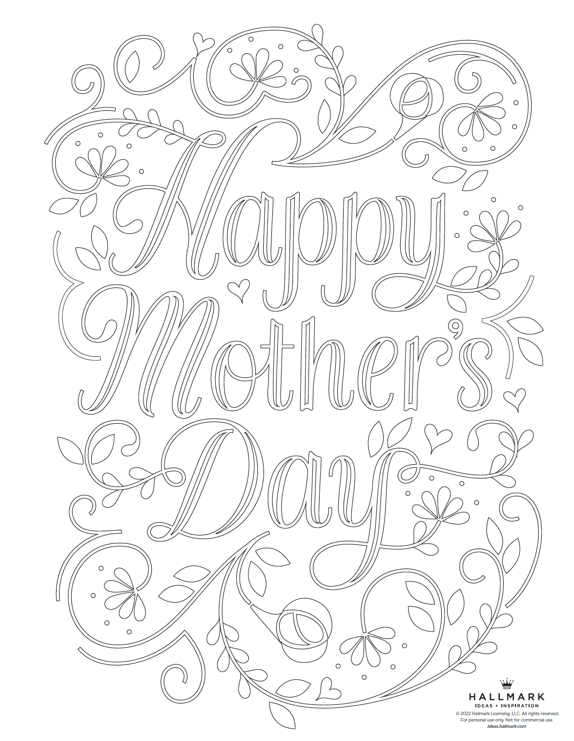 Mothers Day Coloring Pages Hallmark Ideas amp Inspiration Worksheets Library