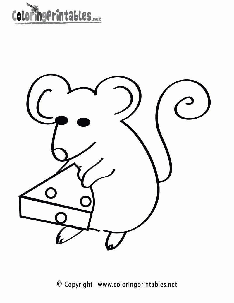 coloring page of a mouse coloring page of a mouse