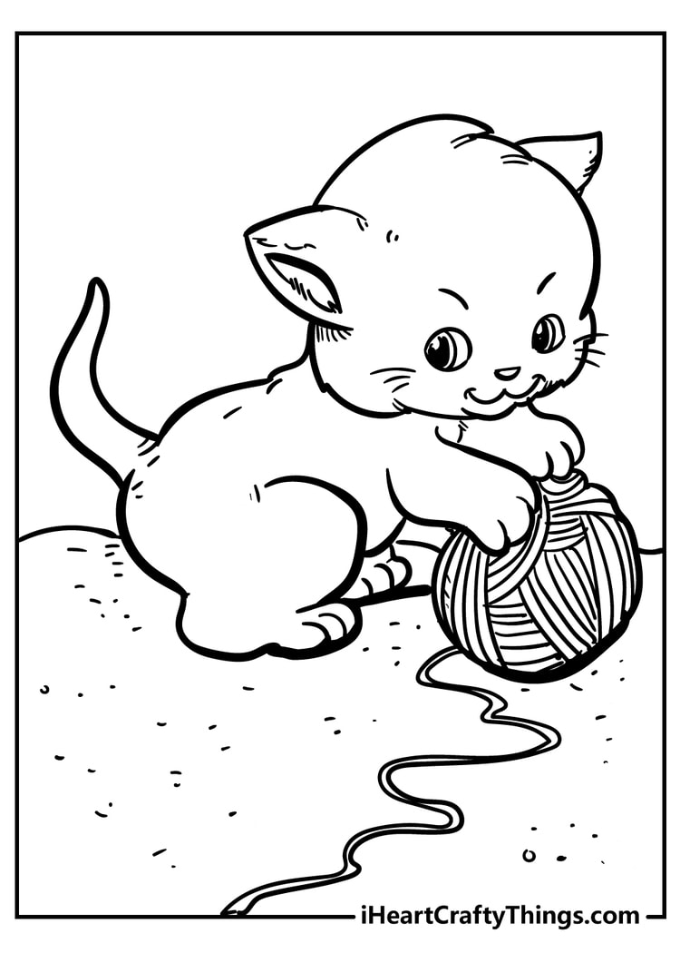 printable coloring pages of cats printable coloring pages of cats
