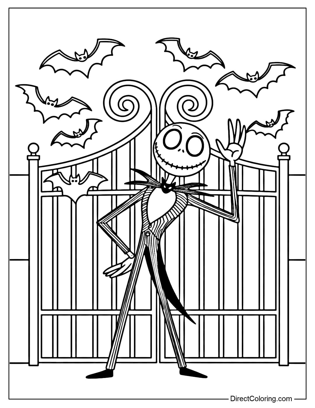 Nightmare Before Christmas Coloring Pages Free PDF To Download And Print Nightmare Before Christmas Coloring Pages Free PDF To Download And Print