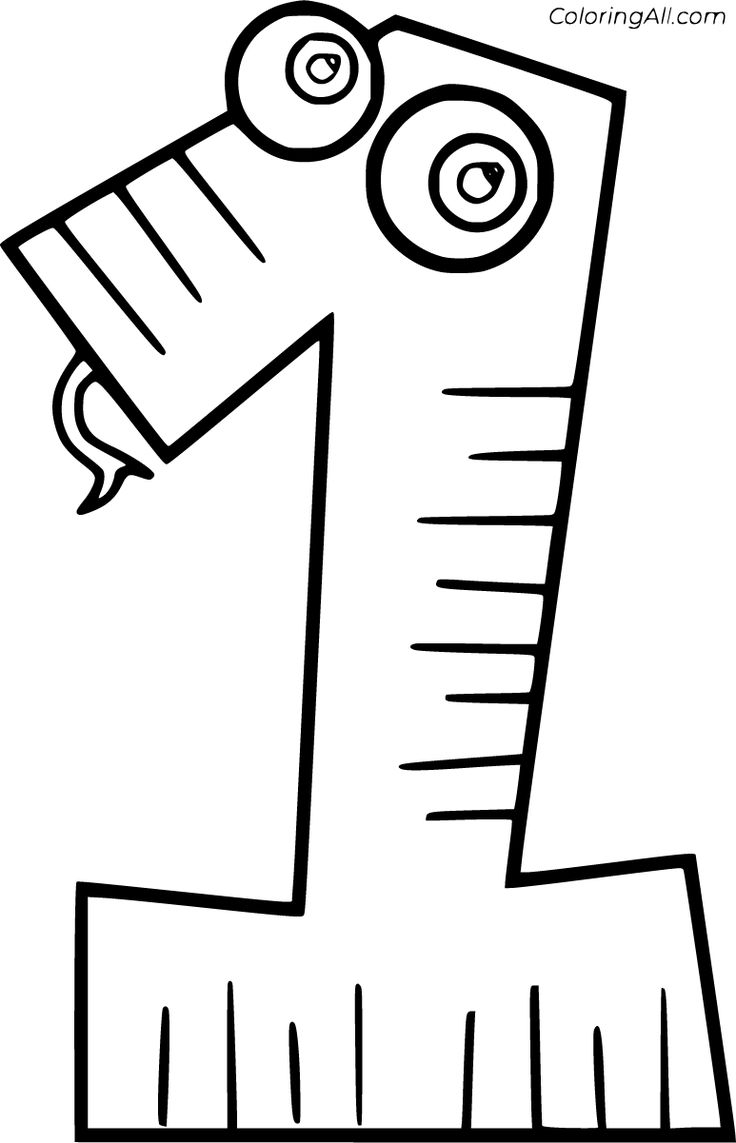 Number 1 Coloring Pages Number 1 Coloring Pages