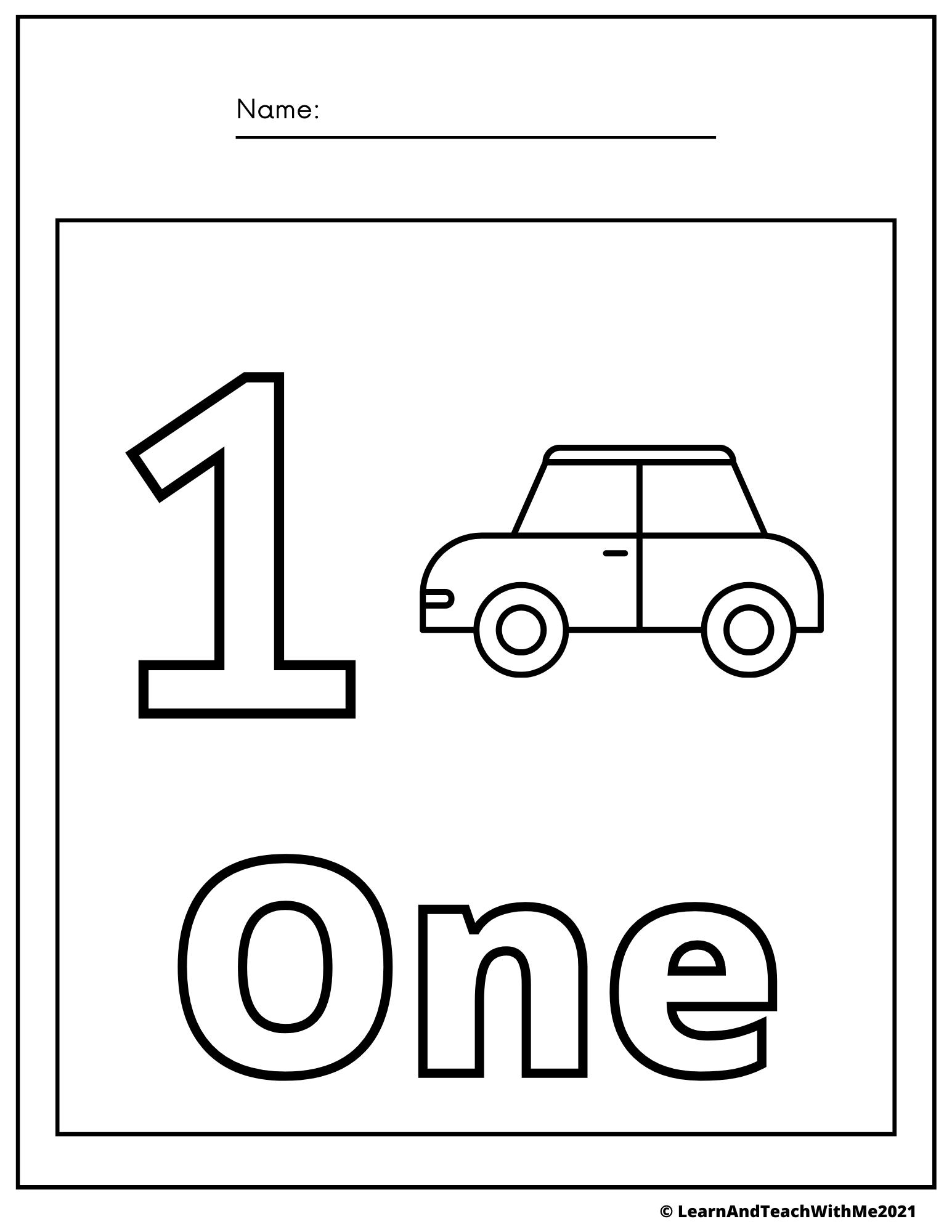 Numbers 1 10 Coloring Pages Made By Teachers