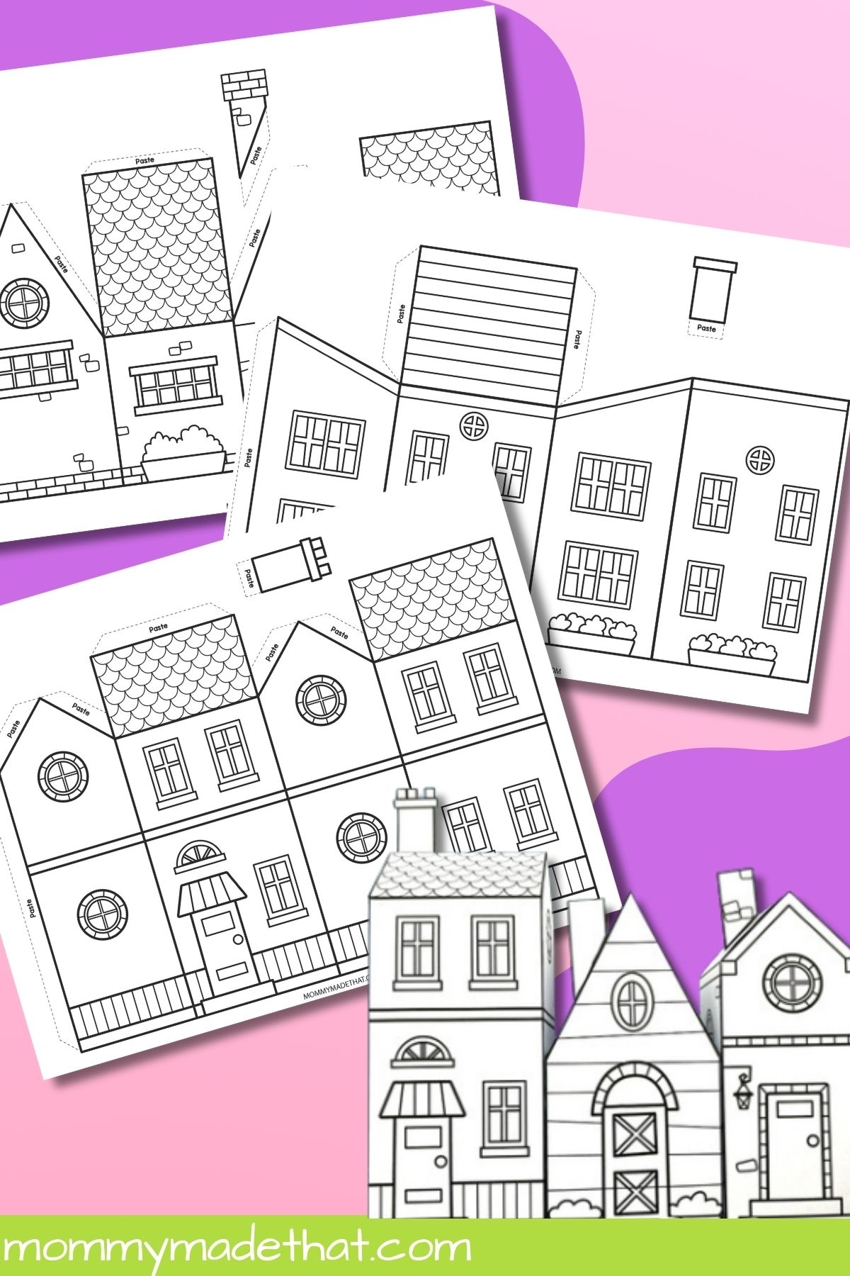 Paper House Templates Lots Of Cute Free Printables  Paper House Templates Lots Of Cute Free Printables