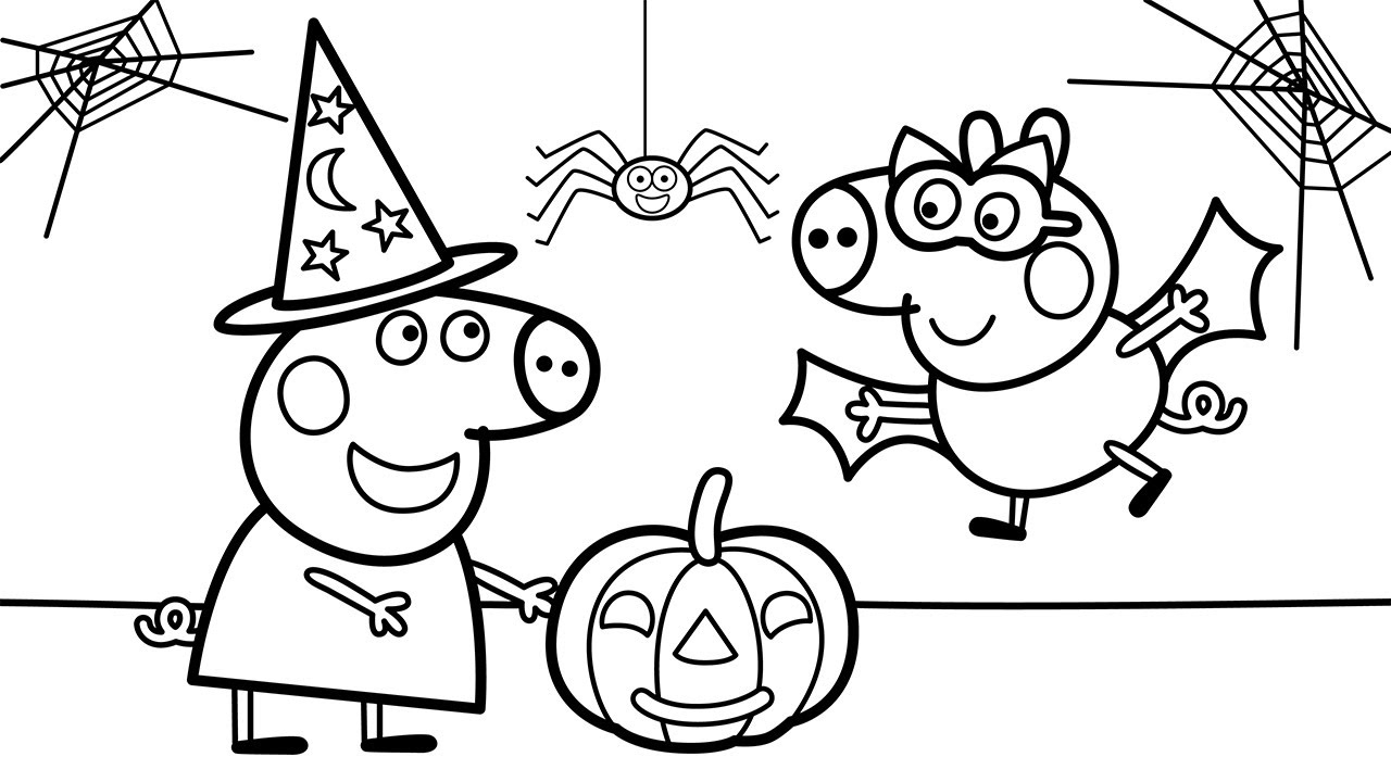 Peppa Pig s Best Halloween Party Official Coloring Book YouTube