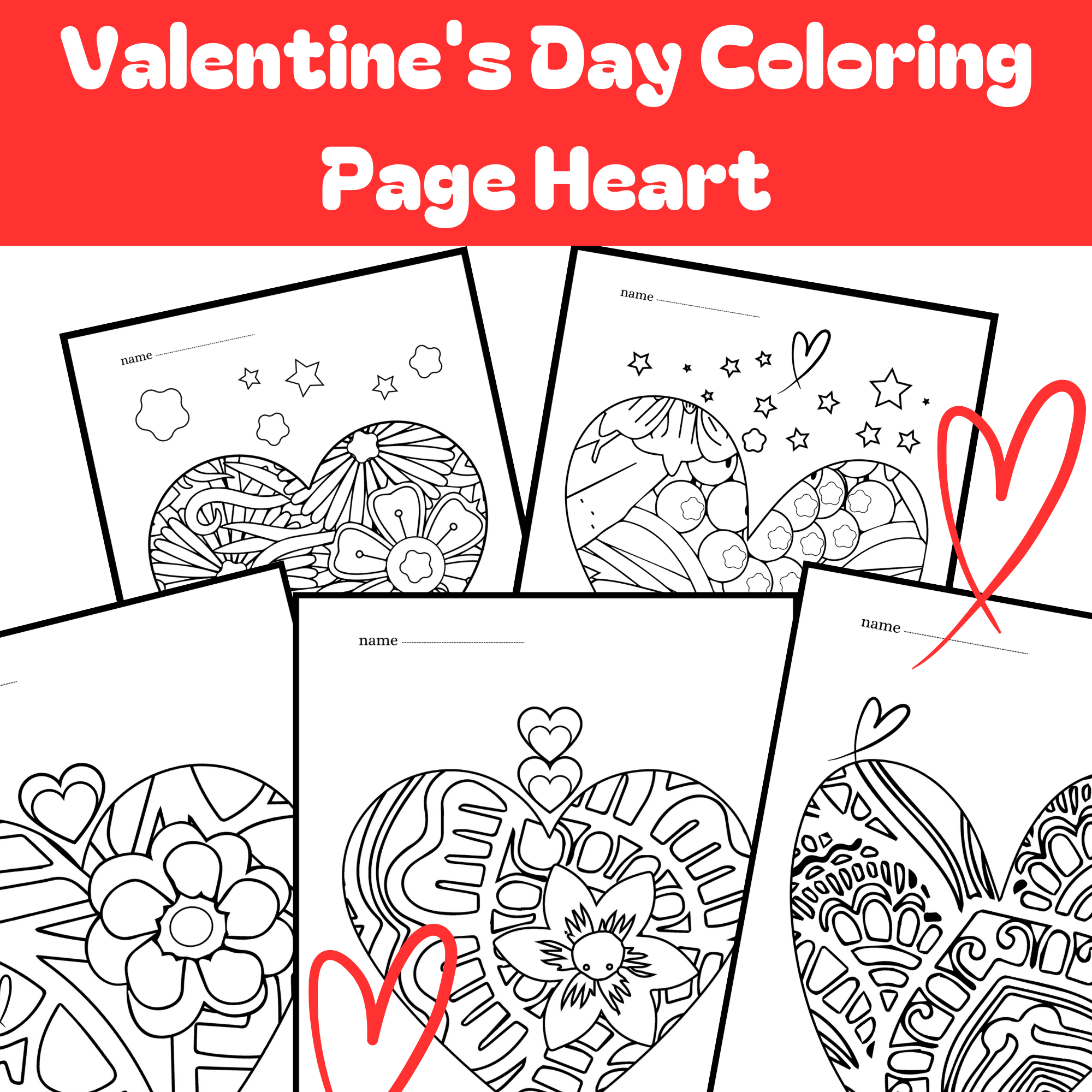 valentine's day coloring pages