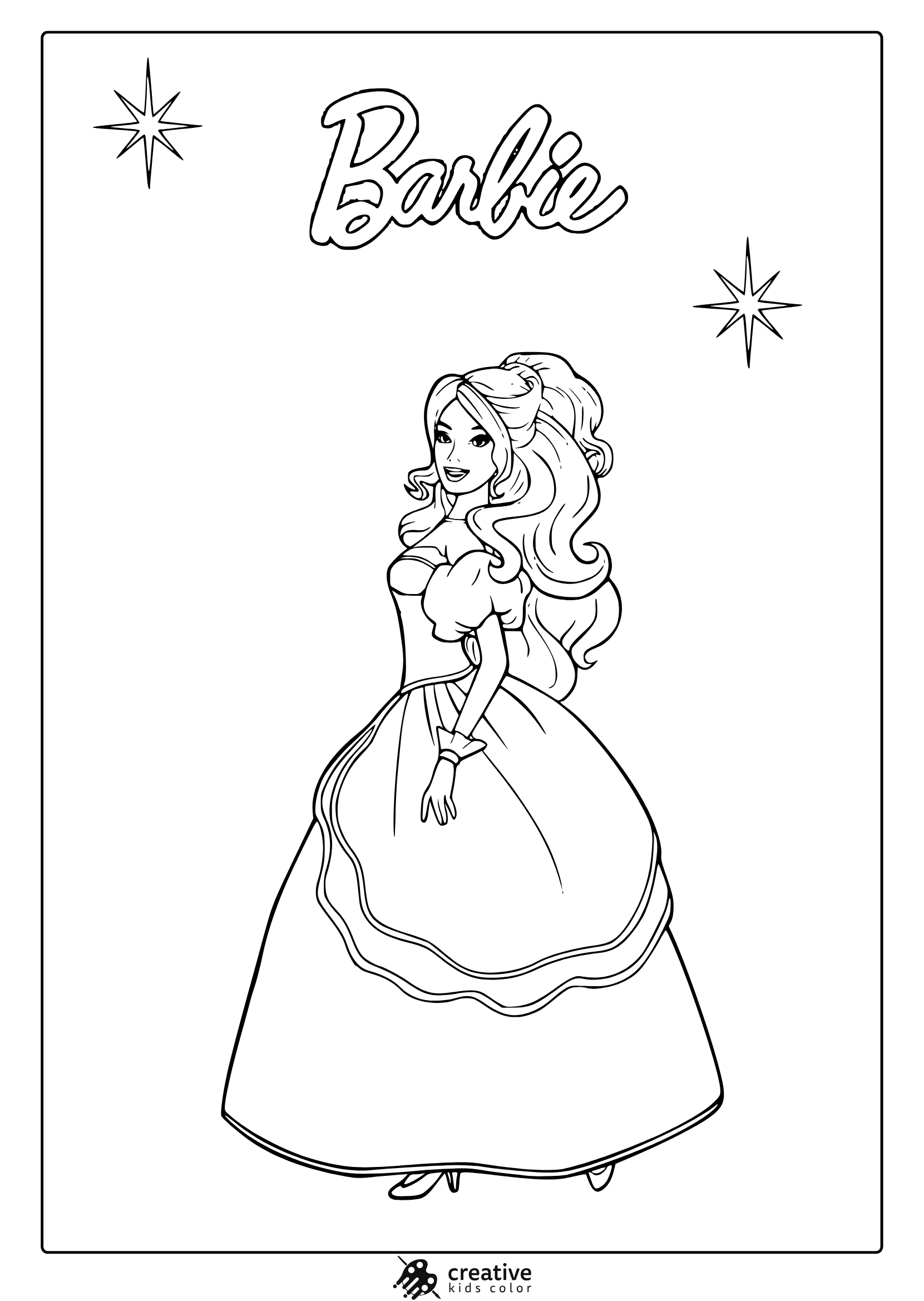 Princess Coloring Pages 25 Free Printable PDF  Princess Coloring Pages 25 Free Printable PDF