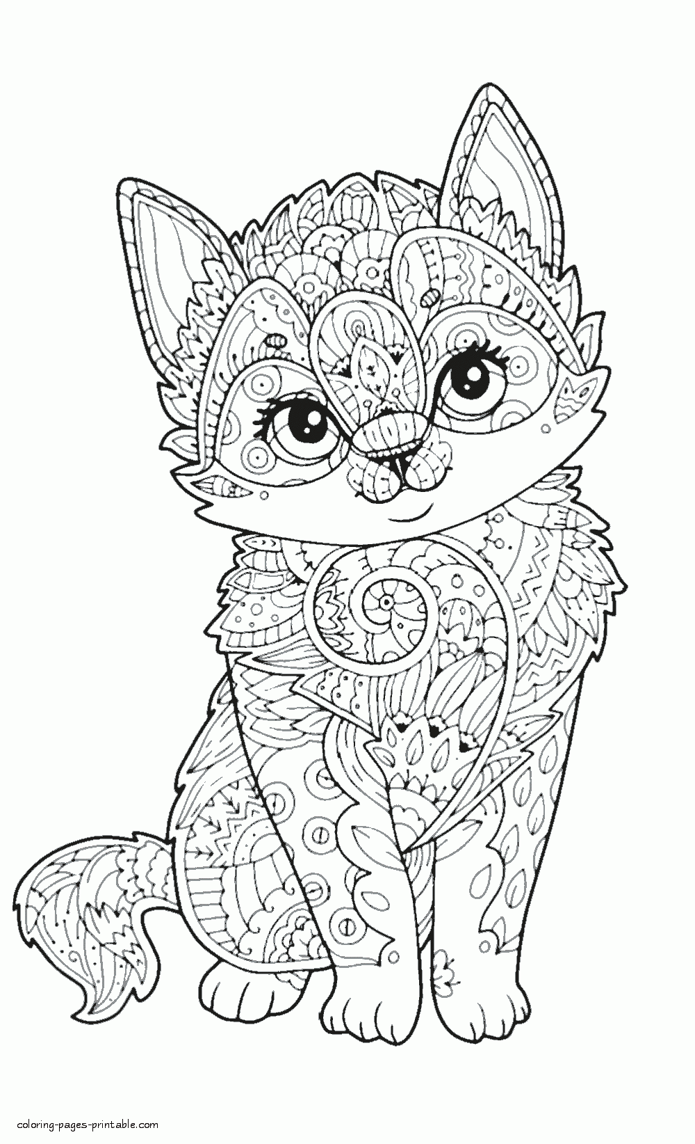 cute coloring pages of animals