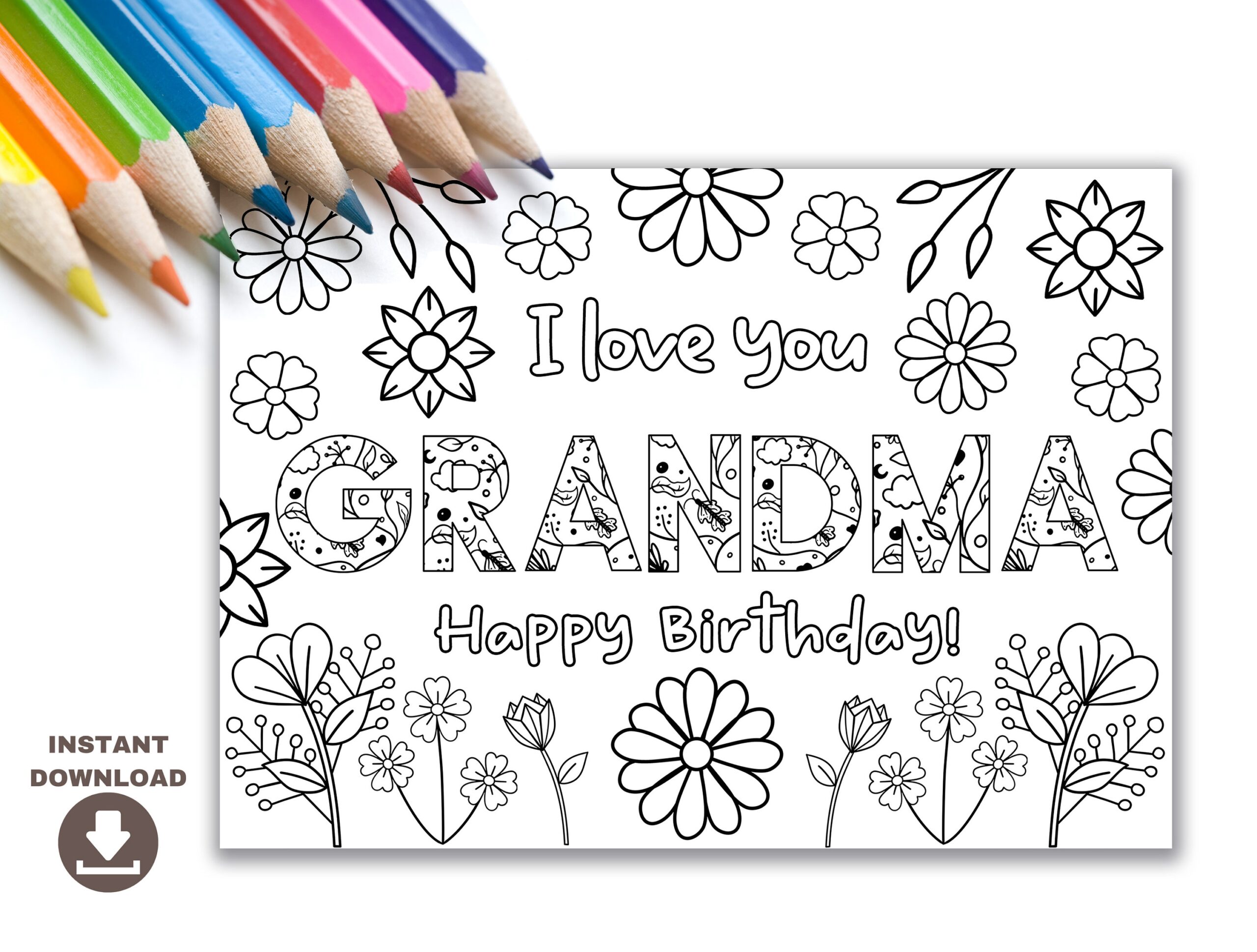 Printable Coloring Birthday Card For Grandma Grandmother Birthday Worksheets Library Printable Coloring Birthday Card For Grandma Grandmother Birthday Worksheets Library