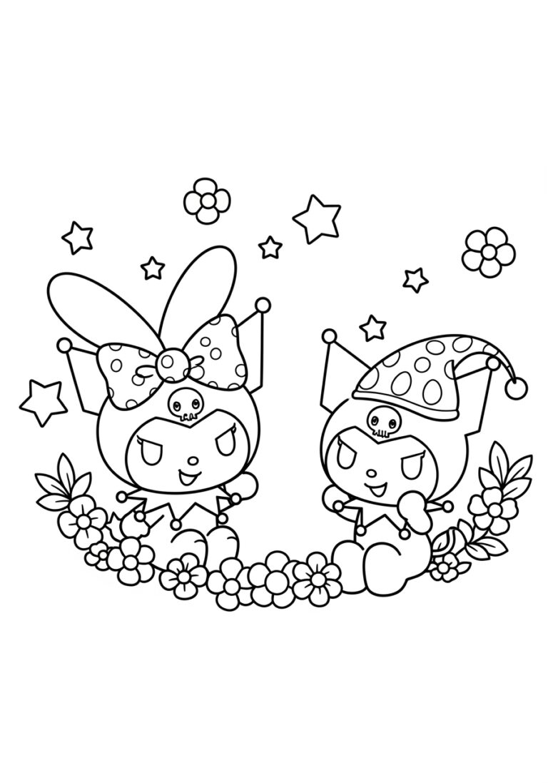 my melody and kuromi coloring pages my melody and kuromi coloring pages