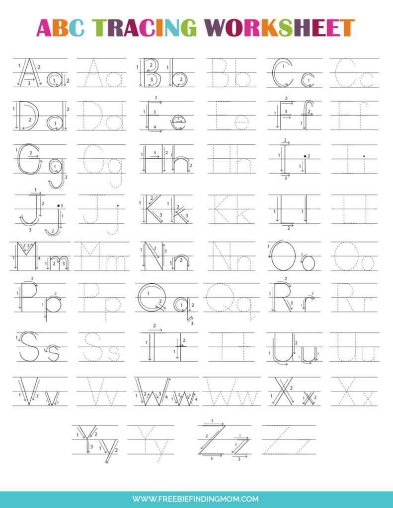 Printable Preschool Tracing Worksheets Alphabet Printable Preschool Tracing Worksheets Alphabet
