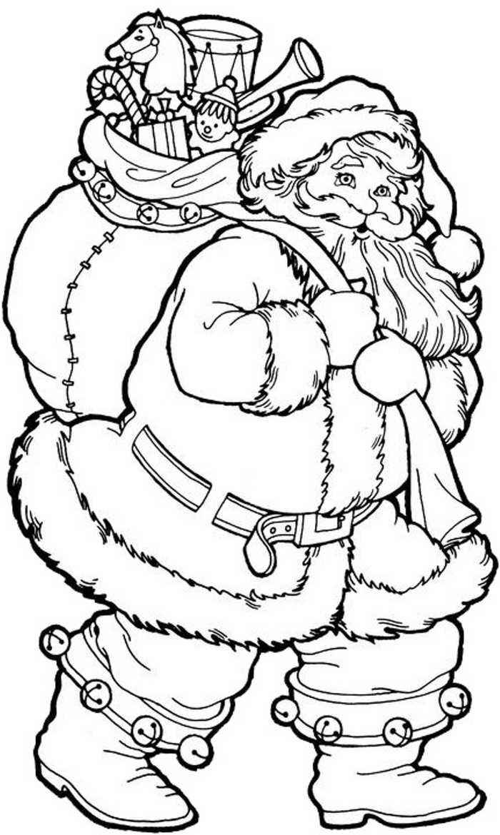 Printable Santa Coloring Pages PDF For Kids Coloringfolder Printable Santa Coloring Pages PDF For Kids Coloringfolder