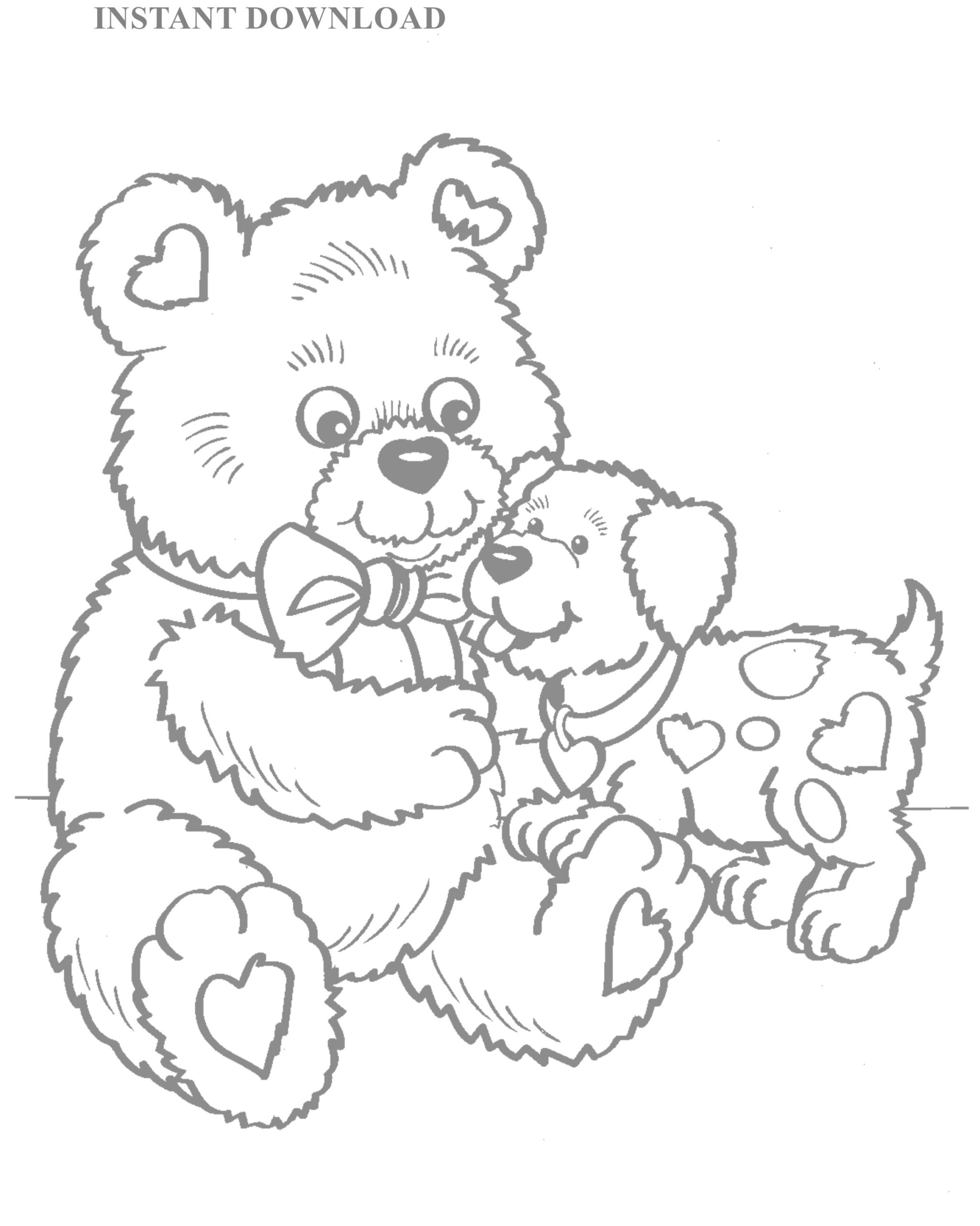 Printable Teddy Bear And Puppy Valentine Coloring Sheet instant Download digital File 8 X 10 Printable Valentine kids Coloring Download Etsy Printable Teddy Bear And Puppy Valentine Coloring Sheet instant Download digital File 8 X 10 Printable Valentine kids Coloring Download Etsy