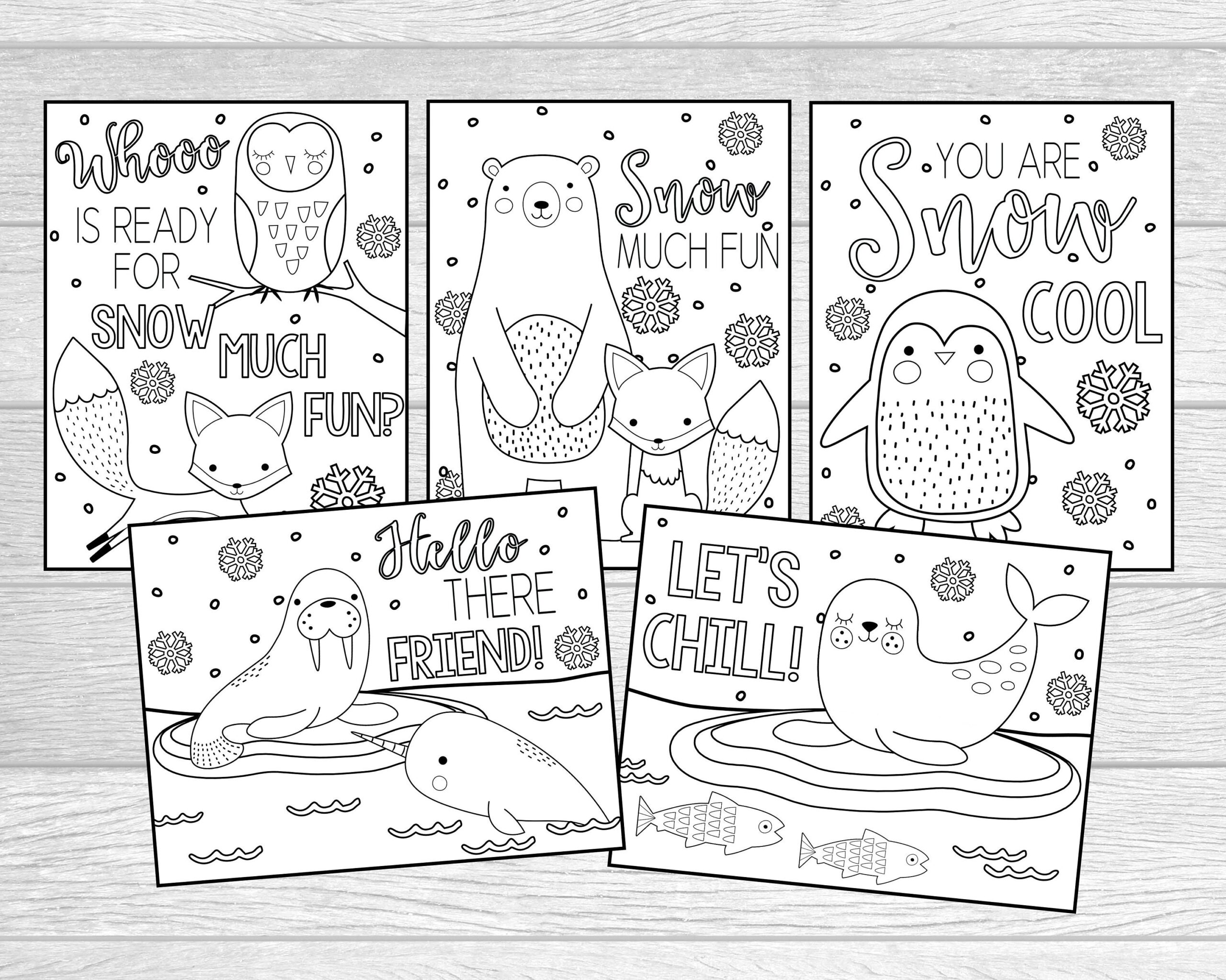 Printable Winter Animal Coloring Pages For Kids Or Adults Snow Much Fun Arctic Animal Coloring Pages Instant Digital Download Etsy Printable Winter Animal Coloring Pages For Kids Or Adults Snow Much Fun Arctic Animal Coloring Pages Instant Digital Download Etsy