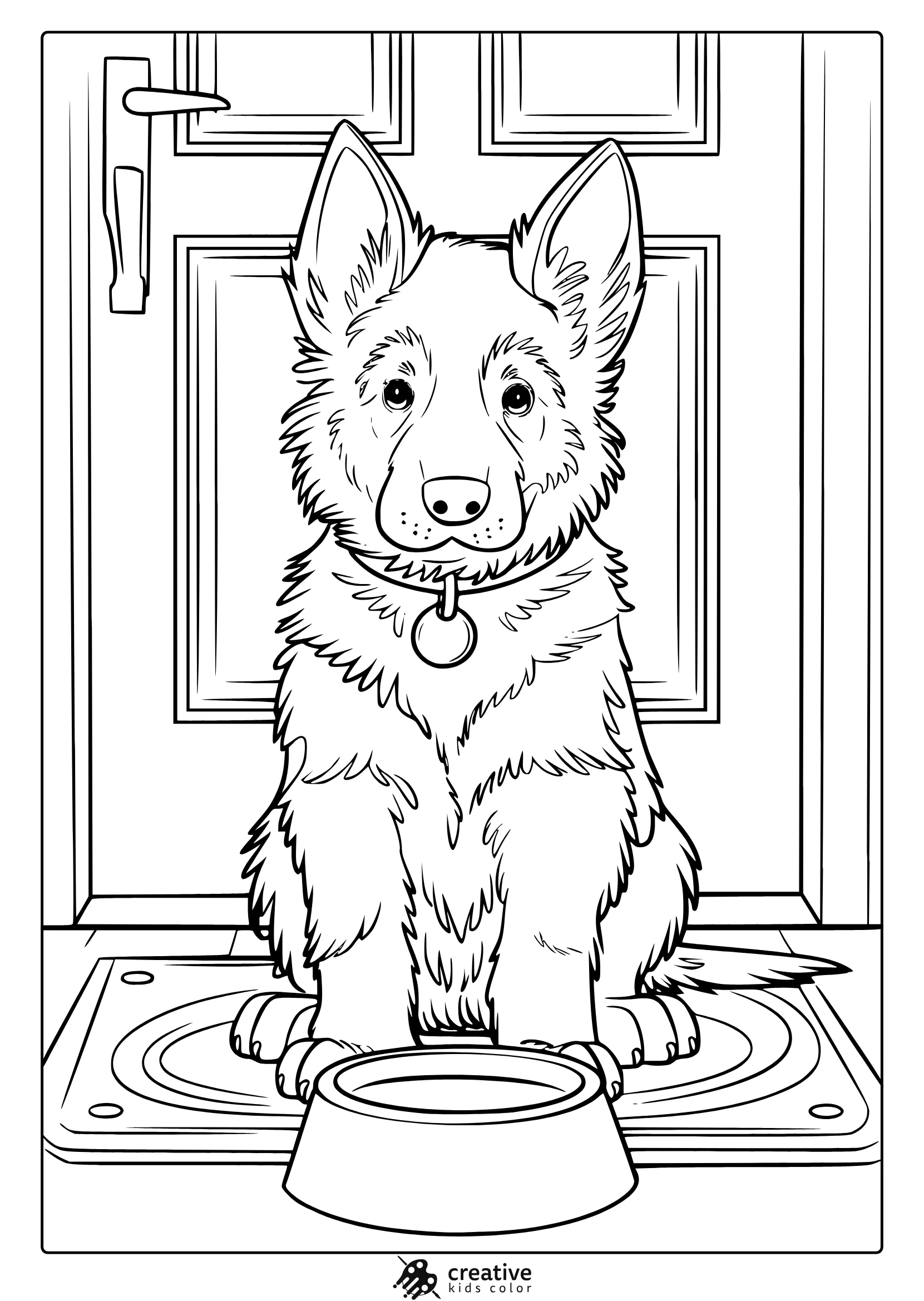 Puppy Coloring Pages 25 Free Printable PDF  Puppy Coloring Pages 25 Free Printable PDF