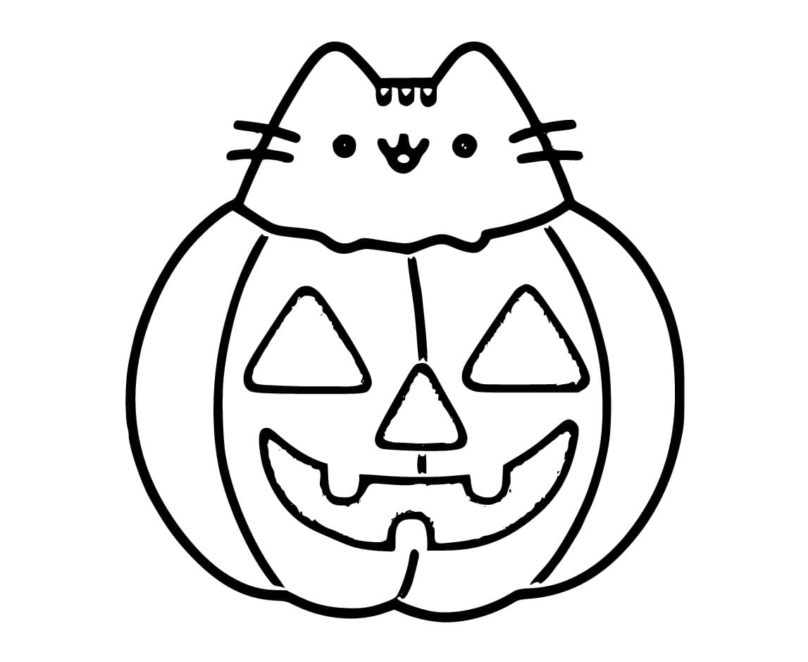 pusheen halloween coloring pages pusheen halloween coloring pages