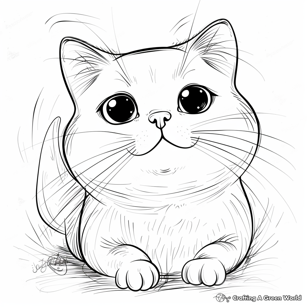realistic cat coloring pages realistic cat coloring pages