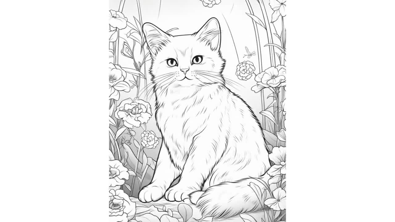 Realistic Cat Coloring Pages Instant Download Digital Coloring Pages Etsy Realistic Cat Coloring Pages Instant Download Digital Coloring Pages Etsy