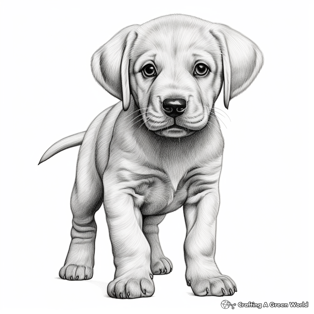 Realistic Puppy Coloring Pages Free Printable  Realistic Puppy Coloring Pages Free Printable